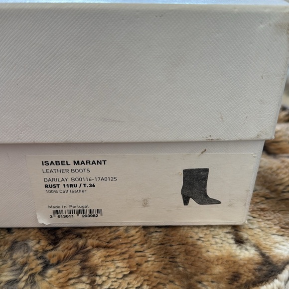 Isabel Marant Darilay Leather Ankle Boots - Picture 7 of 7